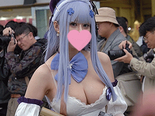 デカ乳、ハミ尻なんでもあり！コスプレイベントはエロの万博！　コスイベ撮影35
