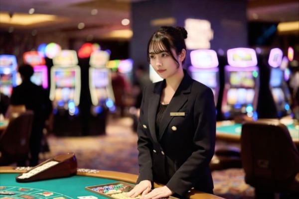 秘密のカジノへようこそ！美しすぎるディーラーの秘密のサービス♡