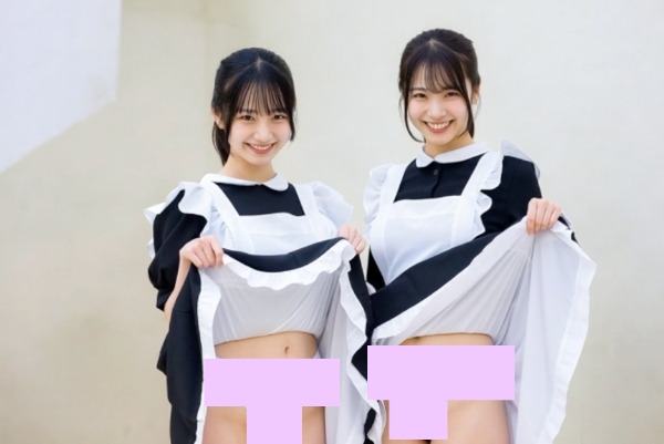 笑顔でスカートめくり　〜メイドさん編