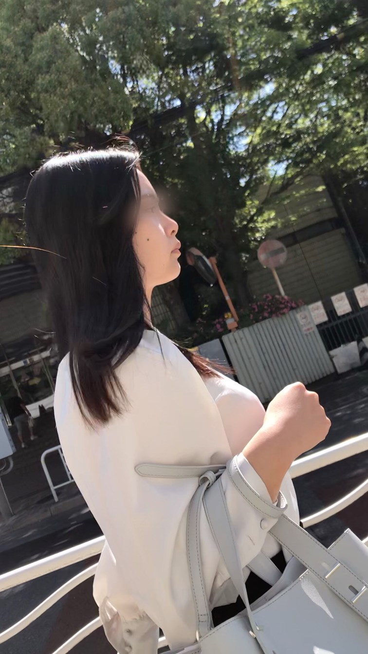 【横からの眺め340】清掃系ＯＬのＧカップを必死に追いかけ並走で！