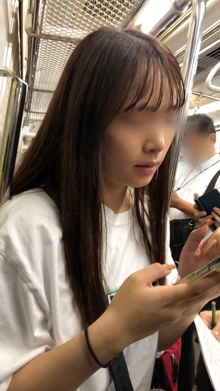 【すぐそこの眺め154_ちっぱいver】カジュアルスタイルの美少女ＪＤを至近距離から！