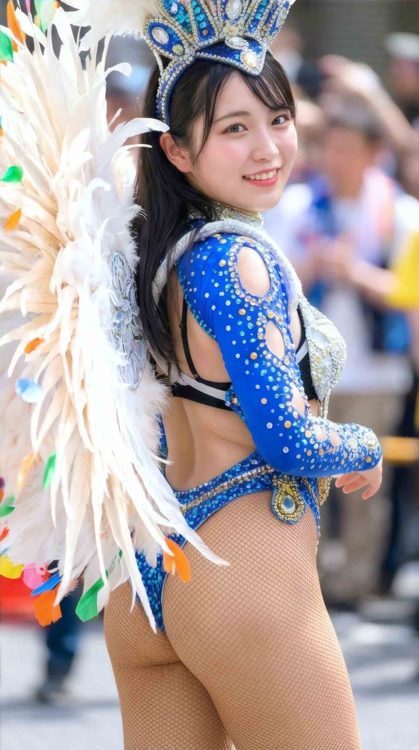 【フェチ動画】 笑顔が素敵な清楚美少女と美尻の筆おろし？のギャップ！黒髪ロングのAIダンサー 雪菜（ゆきな）ちゃん