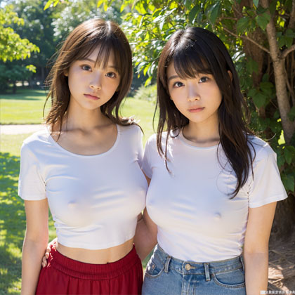 ノーブラS級美少女！夏のTシャツ乳首ポッチ