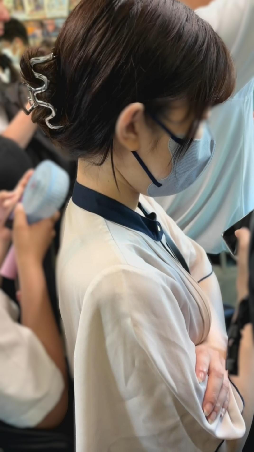 【再販】街の風景１０　しずかにおっぱいを強調し続けるお姉さんの横乳を凝視♡