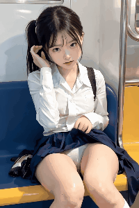 【動画】向かいの席の視線の誘惑 ― 制服美女の密やかな瞬間コレクション ―