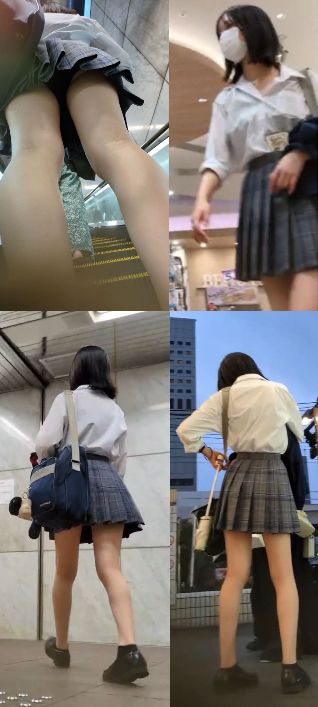 某◯◯高校制服【逆さ撮り】3選