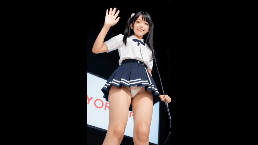【動画】最前列パンチラアイドルステージ