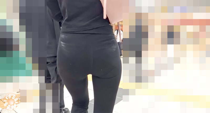 【4K高画質】黒づくめ ぷりぷりスポーティギャル