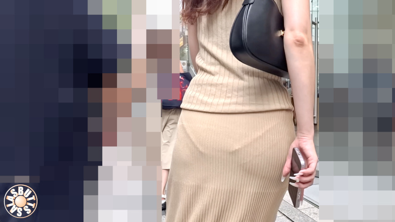 【4K高画質】縁レースフルバックくっきり 休日OL