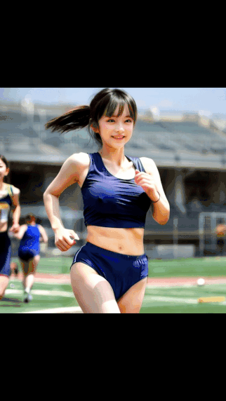 【動画】ブラを着け忘れた巨乳女子の運動会