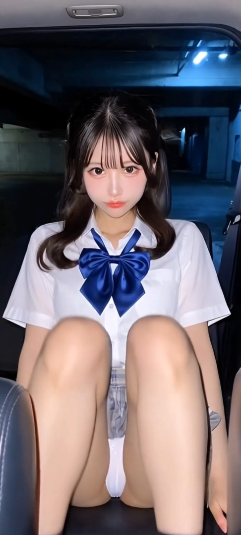 【動画】地下に停めた車にアイドル系JKを呼び出して色々見せてもらいました…