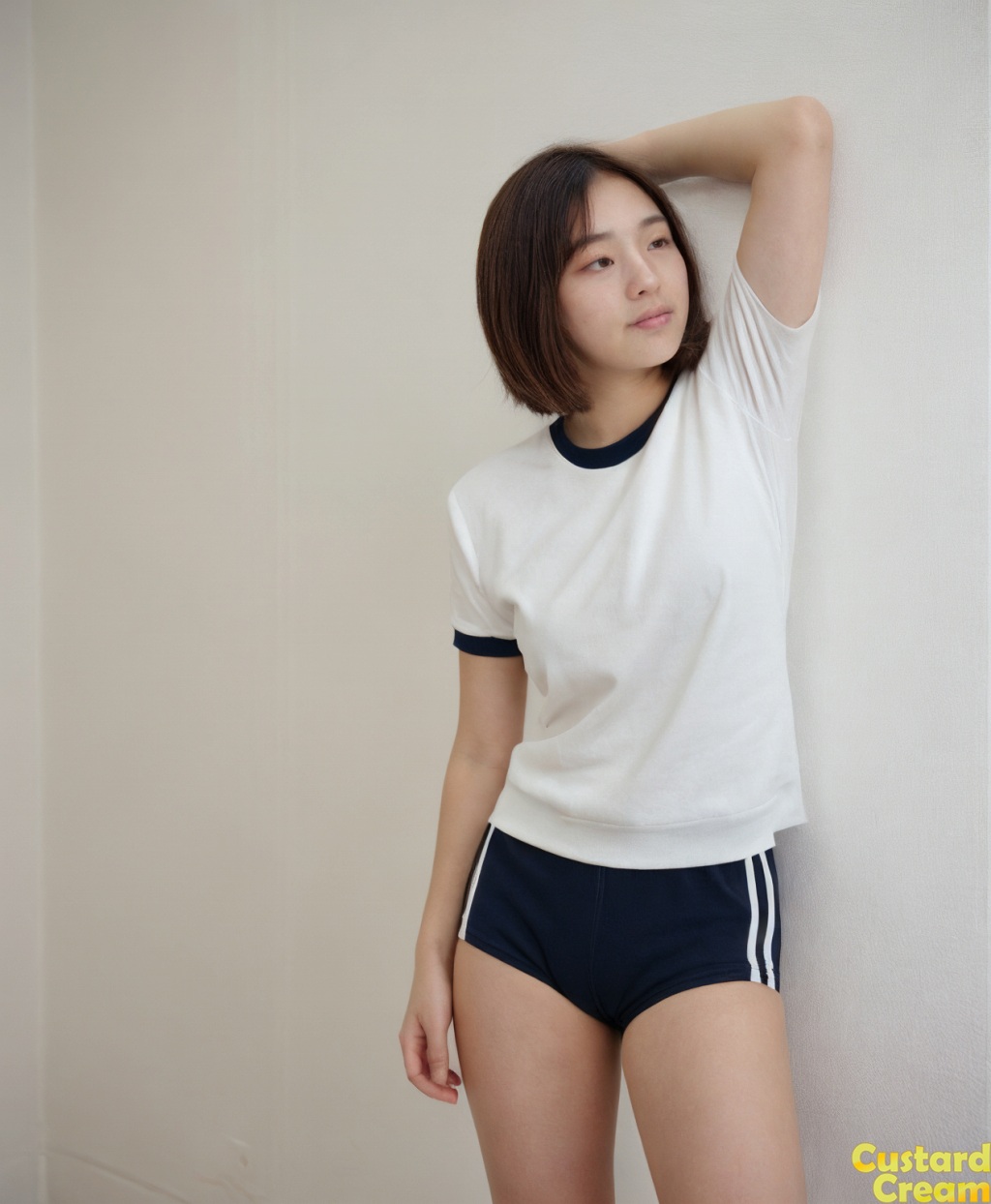 【画像　ソロ体操服】紺体操服グラビア画像集