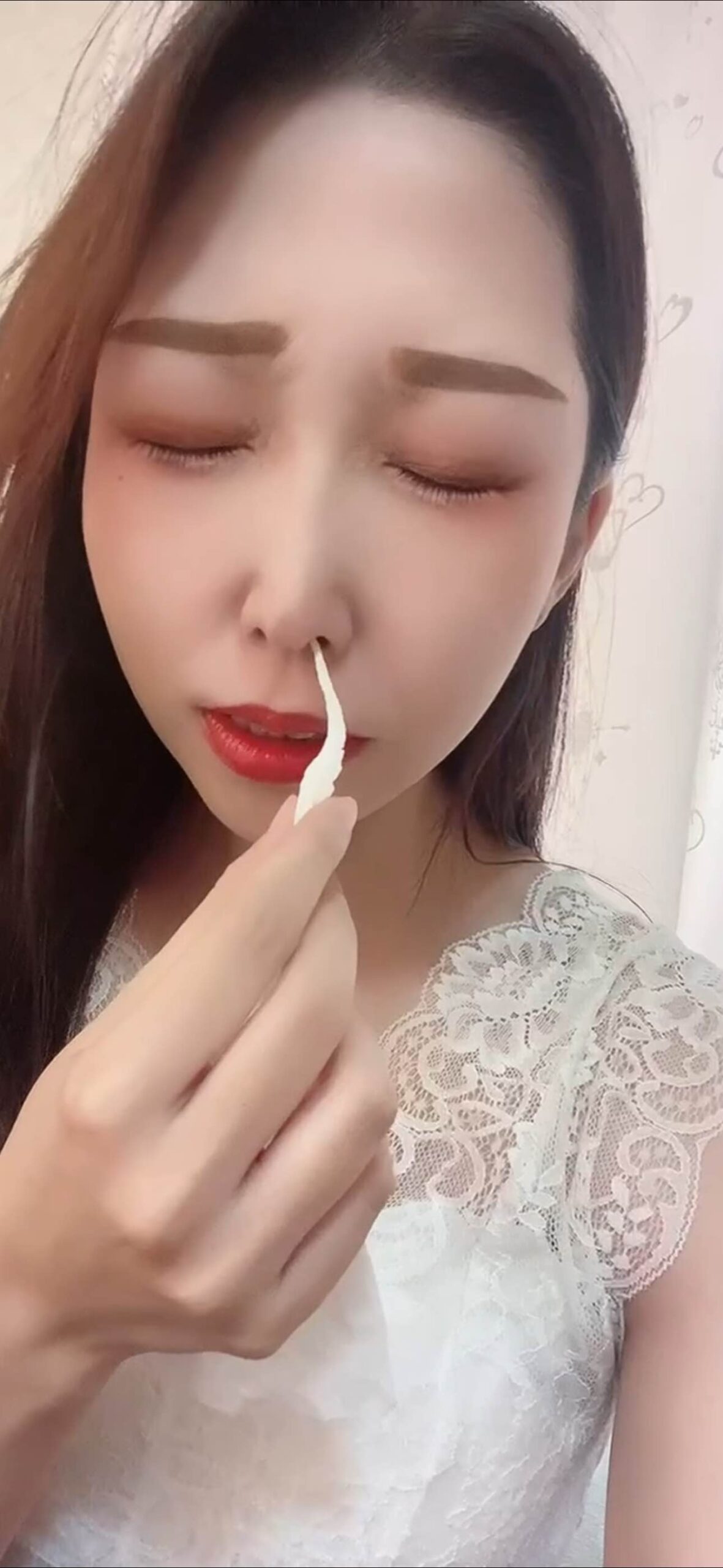 こよりでくしゃみ