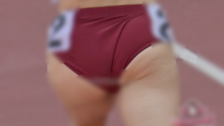 【再販】【モッコリ400mU20AJT美女】臙脂色のパンツはもう履いてないに等しい