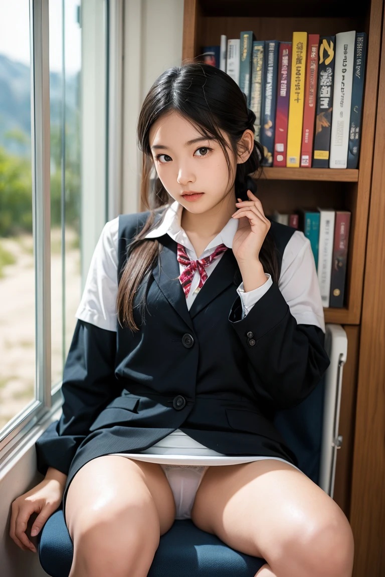 【写真集】放課後のカフェで図書館で,,, 彼女の無防備な股間(437枚)