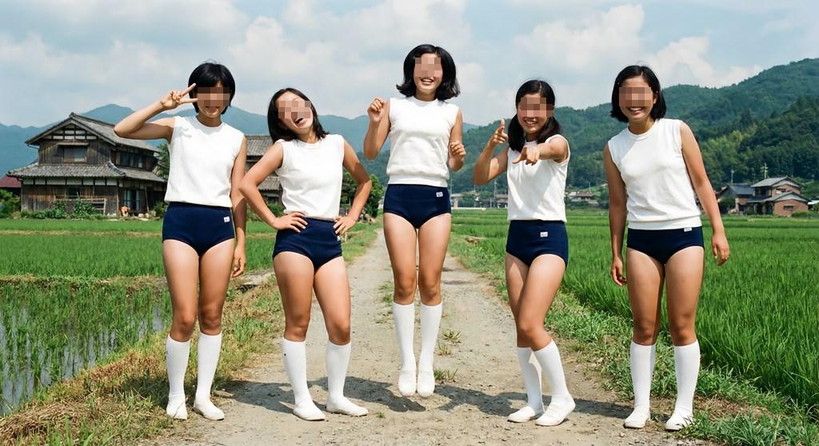 【AIレトロ妄想】AI画像スライドショー　体操服　ブルマ　High編