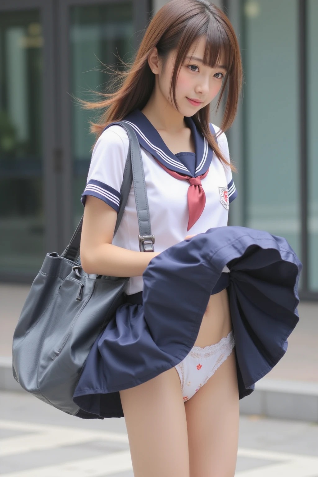 〖写真集〗一瞬の風に誘われて　―通学女子の一瞬の素顔―(452枚)