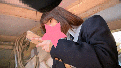 【制服JK】さかさんぽ No.051　●すらいネキ似の猫顔JK！対面撮りで下品な大開脚！強風も気にせずパンツ丸見え【顔出し】