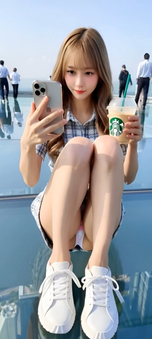 “いいね”のためなら人前でも平気でパンチラしまくる承認欲求MAXギャル