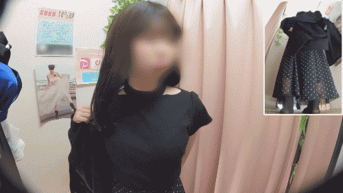 きつね顔の小柄でぃ～娘は…　隠したい程に、ド貧乳！？　僕のお店の試着室595