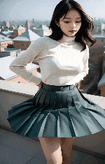 強風のイタズラ！スカートめくれパンチラハプニング