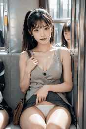 〖動画〗 向かいの席のミニスカ彼女 ― 視線の誘惑、密室パンツ丸見えフェティッシュ