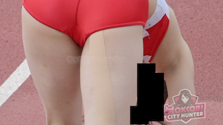 【再販】【モッコリ100mリレーKYU美女】リレーの真骨頂EP2 地元凱旋赤ブルマにモッコリ！