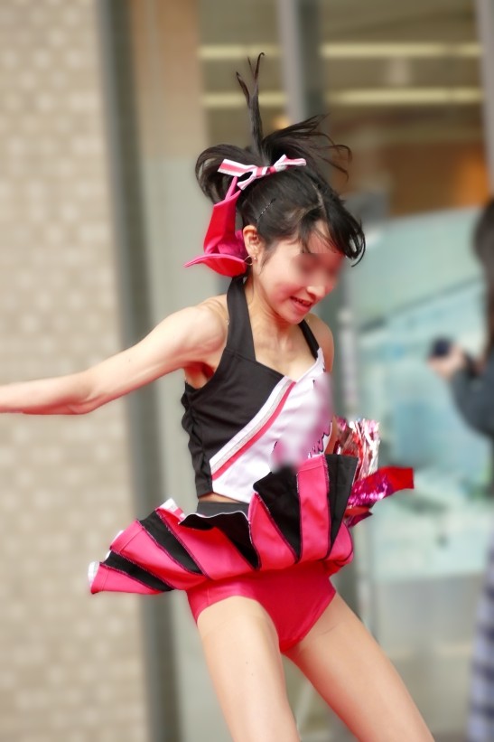 【再販】驚異の開脚ジャンプ！夢詰まるピンブルチアリーダー