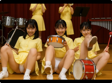 【ＡＩ動画】鼓笛隊演奏・待機アンスコ動画