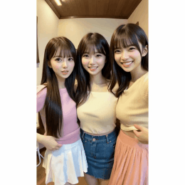 【動画】女の子グループ配信！ライブ配信でおっぱい見せ！