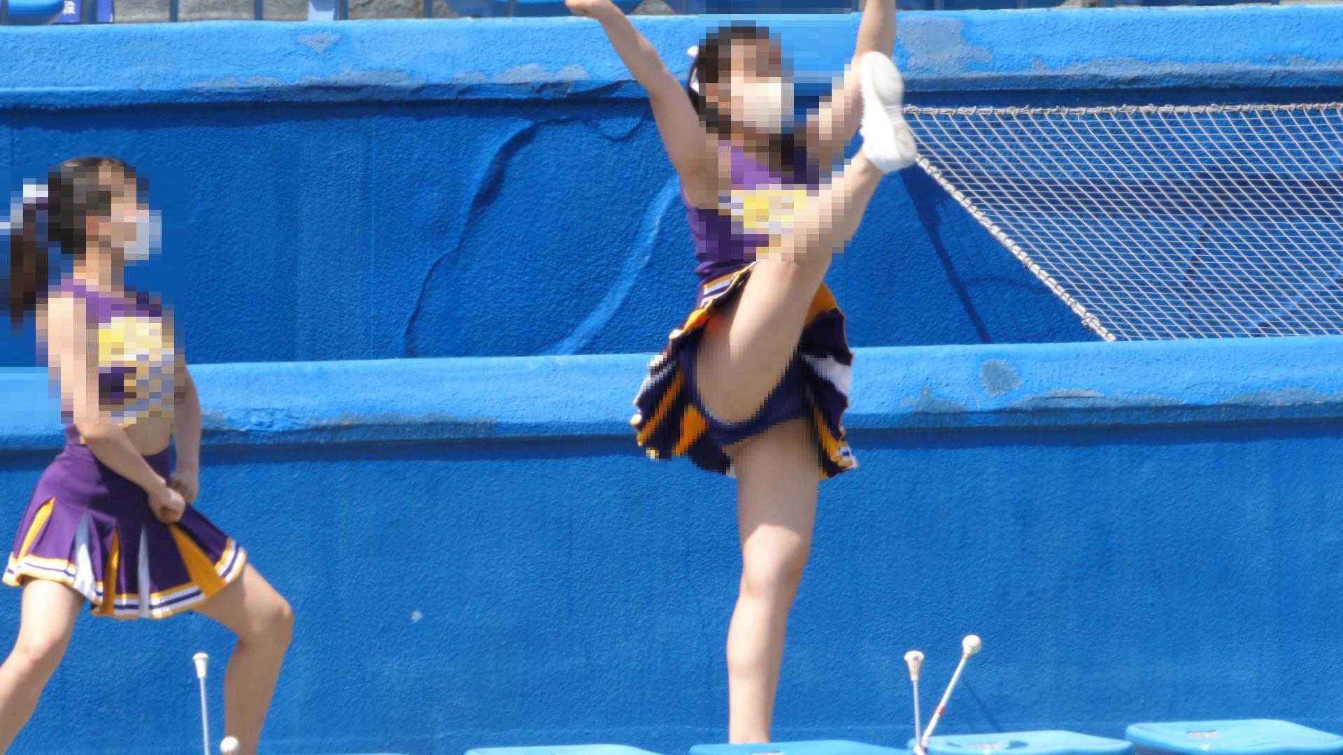 【再販】なにわガールズ1128【4K】伝統チアのハミパンや！　食い込みもええがな！　外野応援最高！