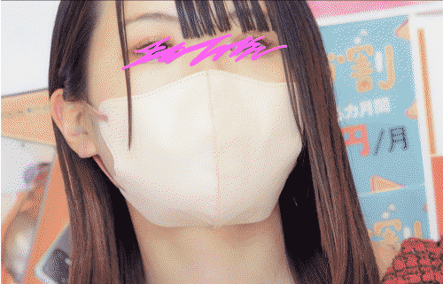 スマホカウンターチラ【大きな瞳の黒髪清楚美人JD】【童顔巨乳ちゃんのぷっくり乳首】