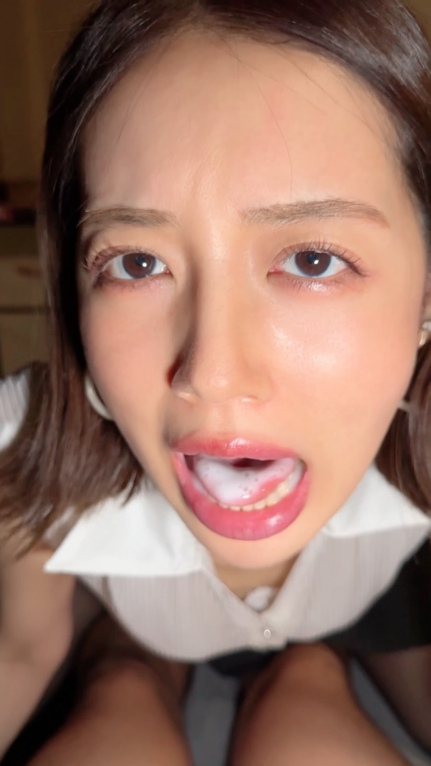 【再販】嫌々精子ごっくんフェラチオさせました。