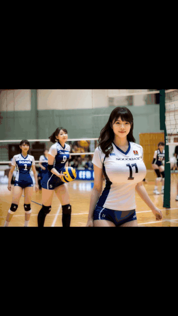 【動画】巨乳おっぱいバレー選手権