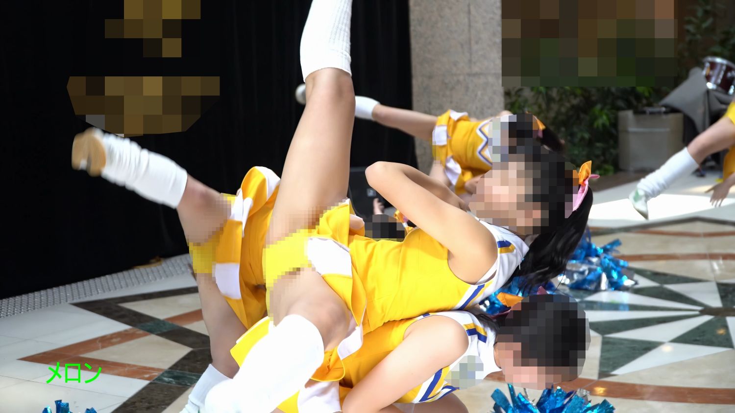 祭りだチア vol.114 【4K】 黄色アンスコ最強！駆け足する姿が可愛すぎてキュンです！Kバトン