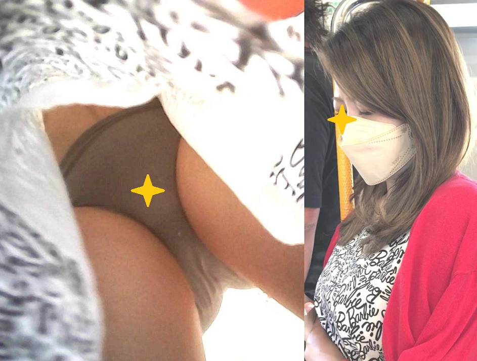 【再販】069美人OLお姉さん生Pフロント逆さ撮り！+お姉さん2人逆さ撮り！