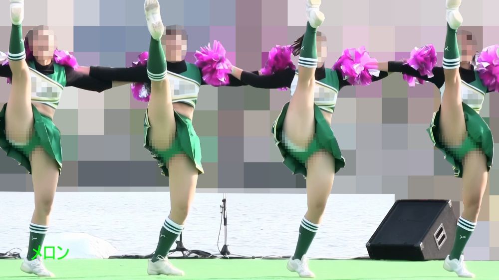 祭りだチア vol.99 夏祭り、涼しげな腹出しセクシー衣装に豪快ハミP！！ Kチアダンス