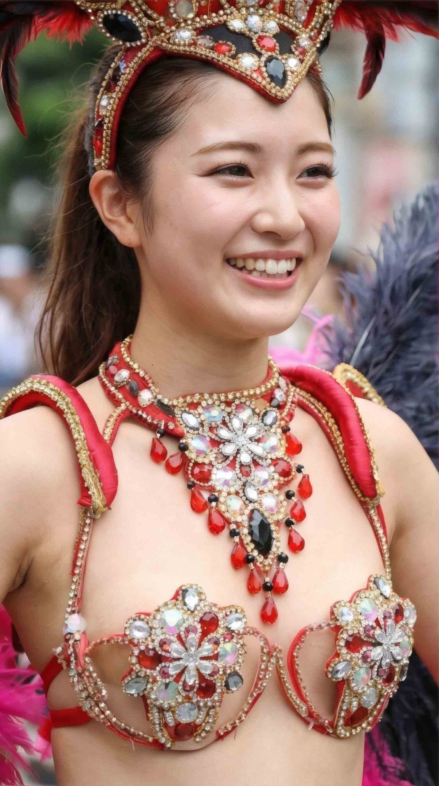 【フェチ動画】 AIで作っちゃいました笑。ファンの妄想を現実化した！？黒髪美少女のAIサンバダンサー 沙華（しゃか）ちゃん