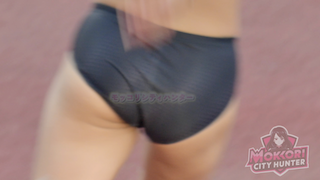【再販】【モッコリ高跳びAJT美女】ブラックスケールEP4　食い込むパンツにモッコリ！