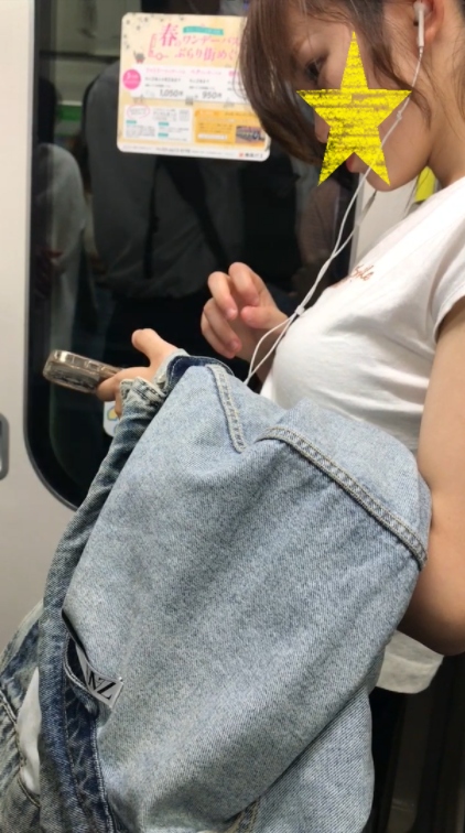 横パイが素敵なおしゃれJD女良至近距離ﾛｯｸｵﾝ！