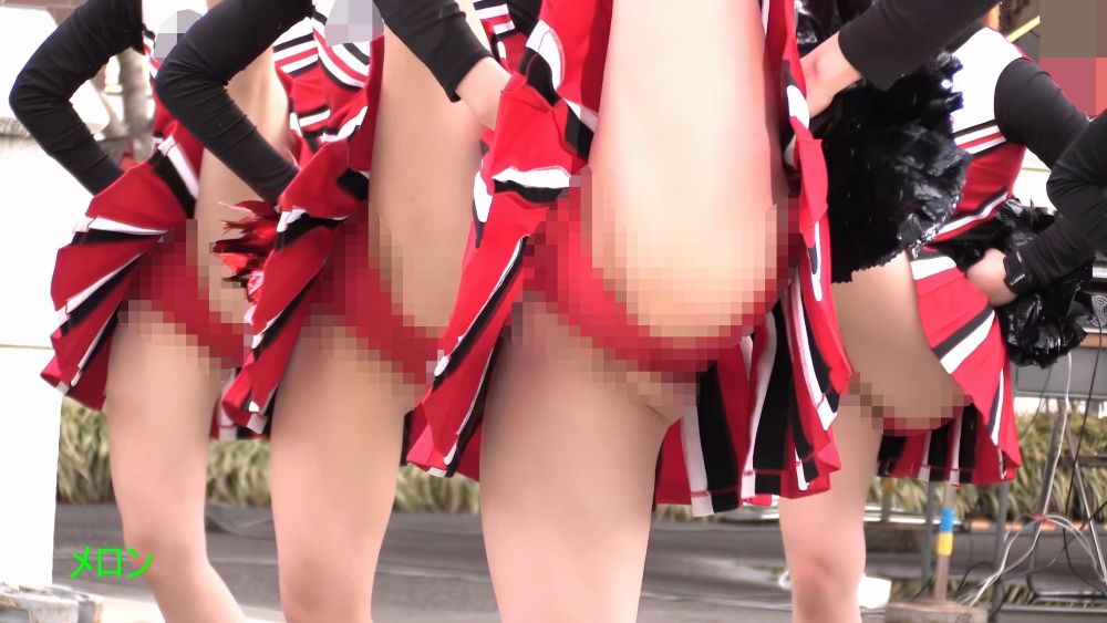祭りだチア vol.112 ハイレグ赤アンのVライン すばらしき光景!応援団JDチア