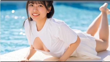 Star Matesの夏合宿番外編・プールで撮影でアンスコ・乳首が丸見え