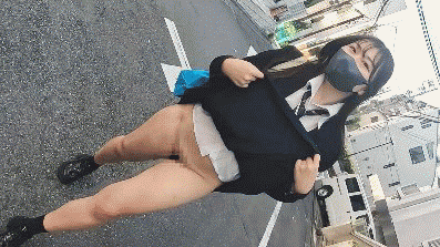 制服Z世代の青空劣情日記＃露出マ●コに風が当たる露出サイコー！07「開放感に目覚めた一軍女子！登校ルートでお毛々晒し」