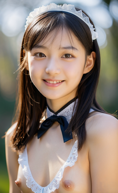 【４７１枚】メイド服を着た露出度高めの女性の画像
