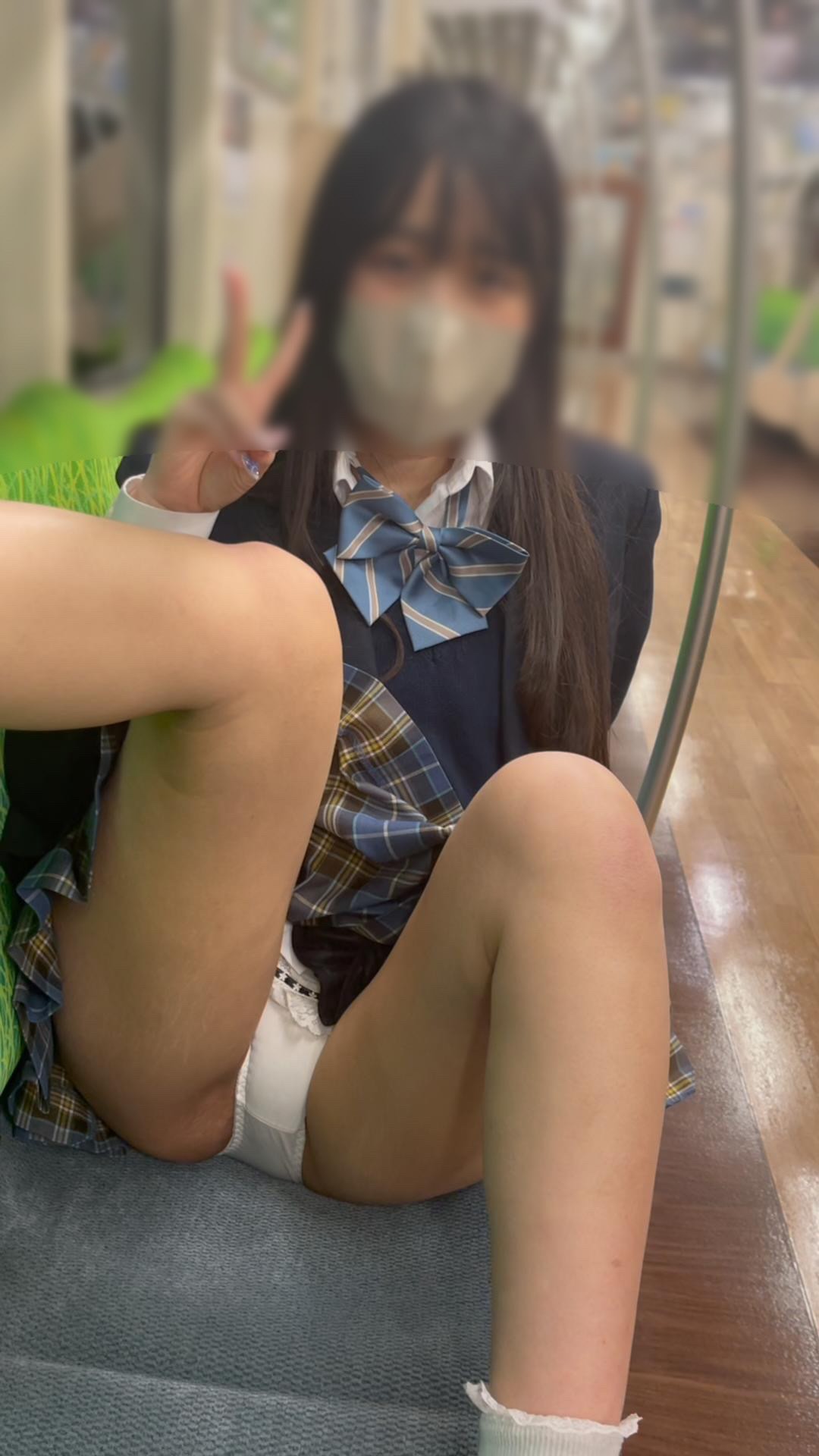 JK盗撮日記236　続々・清楚系と思いきや小悪魔系アイドル！？激カワ現役痴女っ娘JKを電車内で盗撮【※23分超撮影】