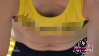 【再販】【モッコリポール高跳びWCS美女】禁断のアングルEP12 絶対的女王様の胸ちらにモッコリ！