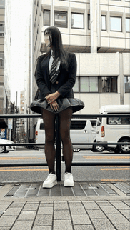 制服黒ストッキング通風口ぱんちら(ﾟ∀ﾟ)途中でパンスト脱いだよw